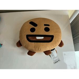 BT21 Shooky Yummy Head Shooky Plush Pillow 16 Inch NWT